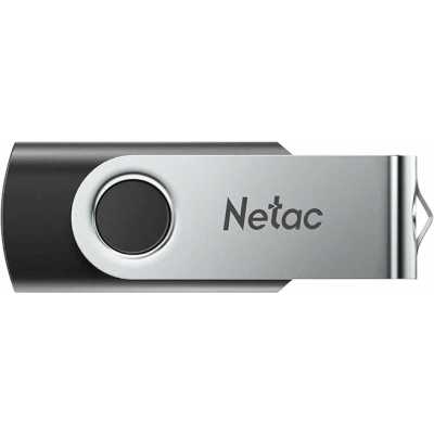 флешка Netac 128GB NT03U505N-128G-32BK Черный, серебристый