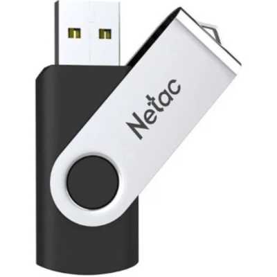 флешка Netac 4GB NT03U505N-004G-20BK Черный, серебристый