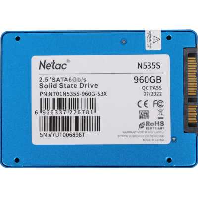 SSD диск Netac N535S 960Gb NT01N535S-960G-S3X Синий