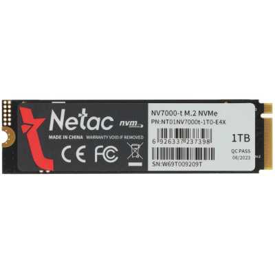 SSD диск Netac NV7000-T 1Tb NT01NV7000t-1T0-E4X Черный