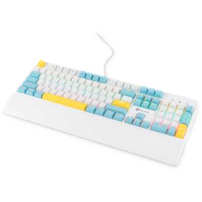клавиатура Oklick K951X White Белый-синий