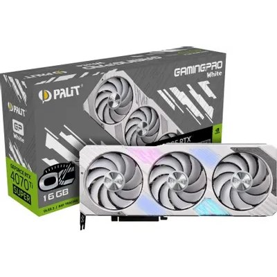 видеокарта Palit nVidia GeForce RTX 4070 Ti Super GamingPro White OC 16Gb NED47TST19T2-1043W