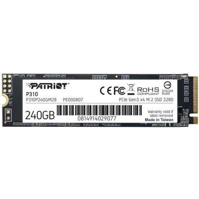 SSD диск Patriot P310 240Gb P310P240GM28 Черный