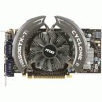 видеокарта PCI-Ex 1024Mb MSI N550GTX-Ti Cyclone II 1GD5/OC