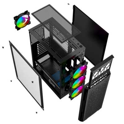 корпус PowerCase Mistral Evo Air Black