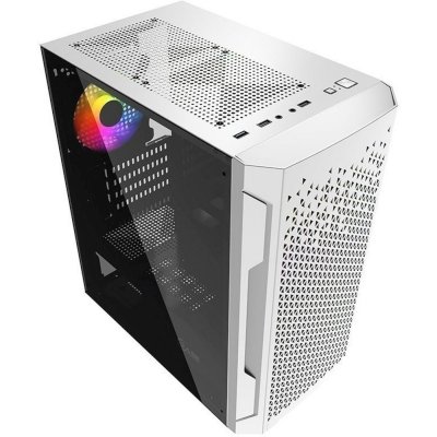 корпус PowerCase Mistral Micro Z3W Mesh LED White