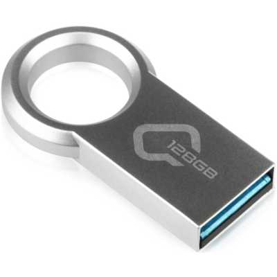 флешка Qumo 128GB QM128GUD3-Ring Серебристый