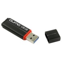 флешка Qumo 128GB QM128GUD3-SP-black Черный
