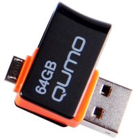 флешка Qumo 64GB QM64GUD-Hyb
