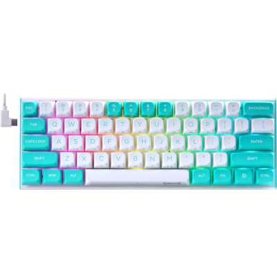 клавиатура Redragon Fidd White Белый-бирюзовый