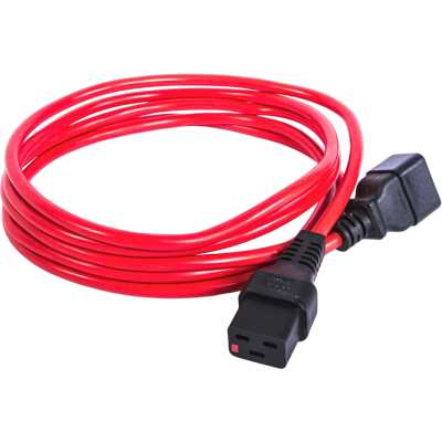 кабель питания Rem R-16-Cord-C19-C20-3-Red