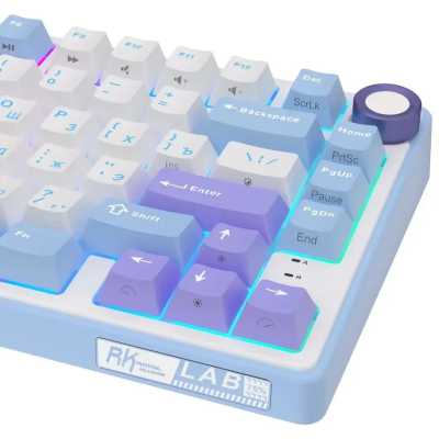 клавиатура Royal Kludge R75 6977576550656 Бежевый-голубой