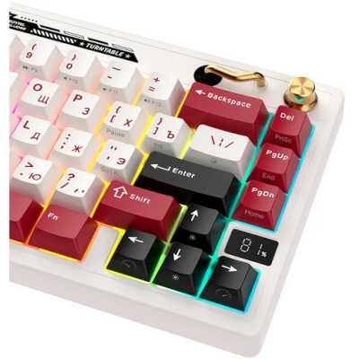 клавиатура Royal Kludge RK M65 Famicom 6935280827099 Белый-красный