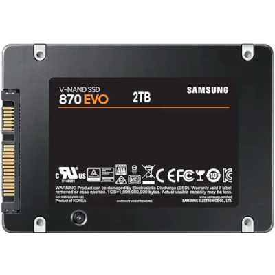 SSD диск Samsung 870 EVO 2Tb MZ-77E2T0B/AM Черный