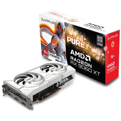 видеокарта Sapphire AMD Radeon RX 9060 XT Pure Gaming OC 16Gb 11350-02-20G