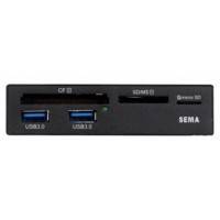 картридер Sema SFD-321F/S6U3DB Черный