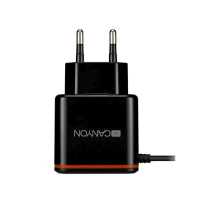 сетевое зарядное устройство Canyon H-042 CNE-CHA042BO Черный