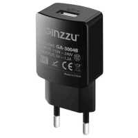 сетевое зарядное устройство Ginzzu GA-3004B Черный
