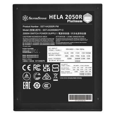 блок питания SilverStone 2050W Hela 2050R Platinum SST-HA2050R-PM Черный