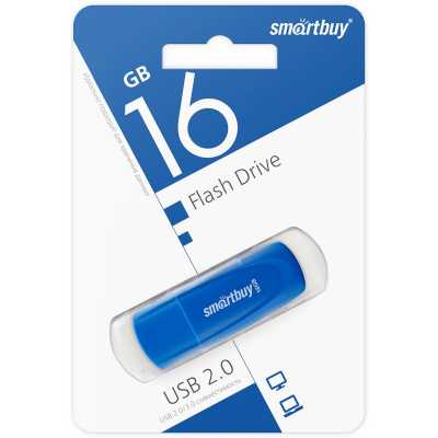 флешка SmartBuy 16GB SB016GB2SCB Синий