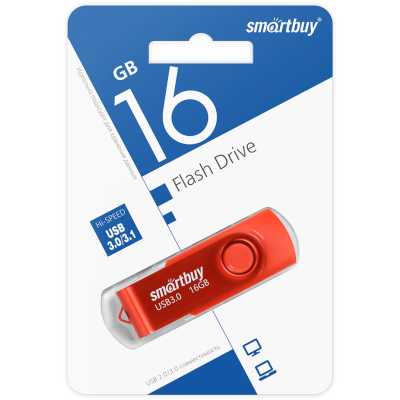 флешка SmartBuy 16GB SB016GB3TWR Красный