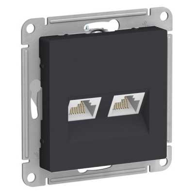 розетка компьютерная Systeme Electric AtlasDesign ATN001085 Карбон