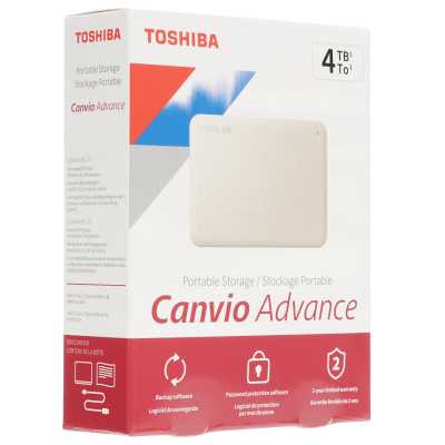 жесткий диск Toshiba Canvio Advance 4Tb HDTCA40EW3CA Белый
