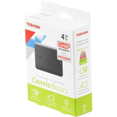 жесткий диск Toshiba Canvio Basics 4Tb HDTB540EK3CA Черный