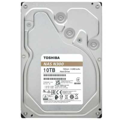 жесткий диск Toshiba N300 10Tb HDWG71AXZSTA Серебристый