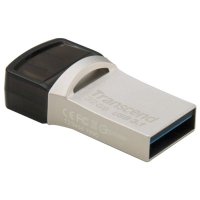 флешка Transcend 32GB TS32GJF890S Черный, серебристый