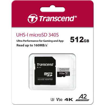 карта памяти Transcend 512GB TS512GUSD340S