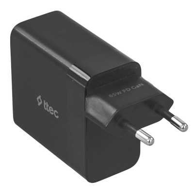 сетевое зарядное устройство TTEC SmartCharger 65W Black