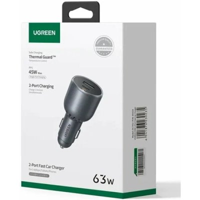 автомобильное зарядное устройство Ugreen EC701 35023