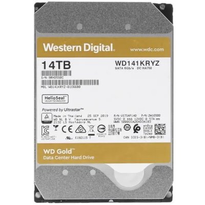 жесткий диск WD Gold 14Tb WD141KRYZ