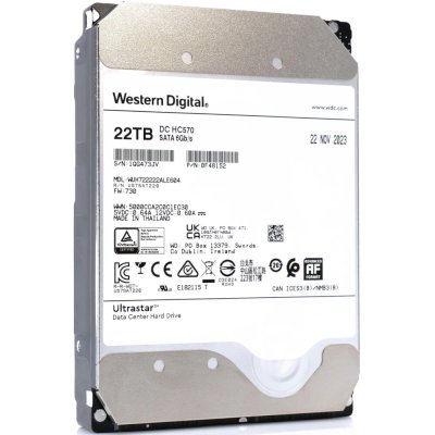 жесткий диск WD Ultrastar DC HC570 22Tb WUH722222ALE604 0F48159 Серебристый