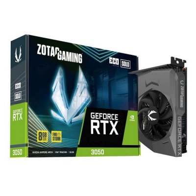 видеокарта Zotac nVidia GeForce RTX 3050 Eco Solo 8Gb ZT-A30500R-10L