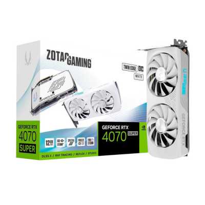 видеокарта Zotac nVidia GeForce RTX 4070 Super Twin Edge OC White Edition 12Gb ZT-D40720Q-10M